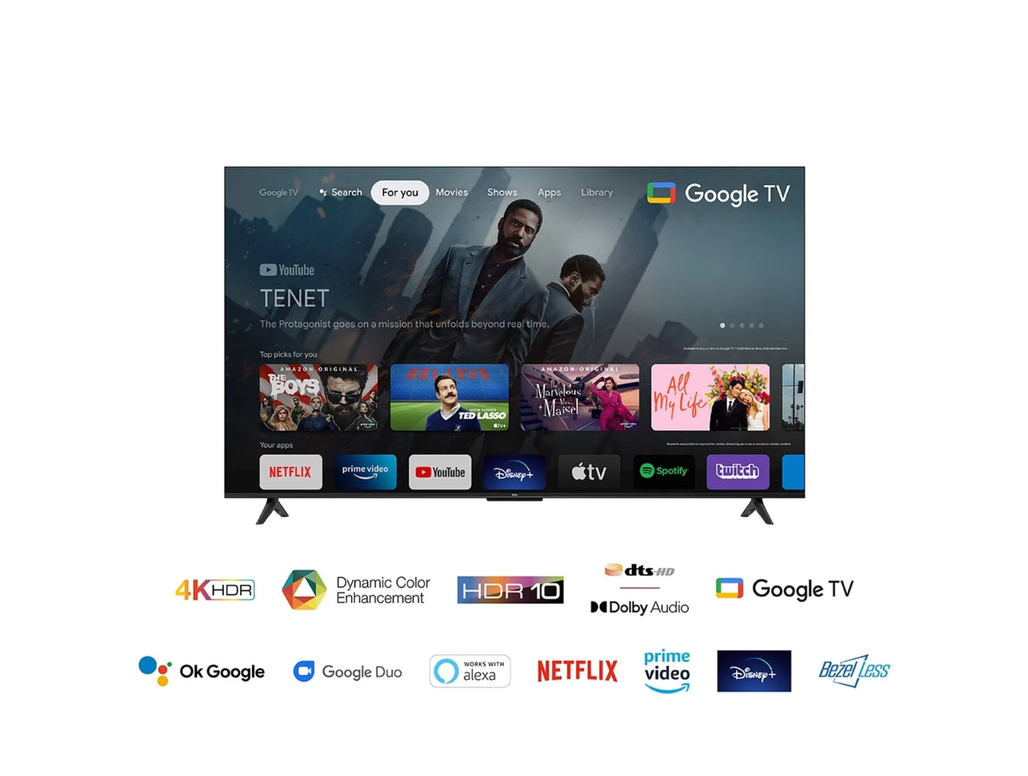 TCL 50 pouces 50P635 4K UHD avec Android TV