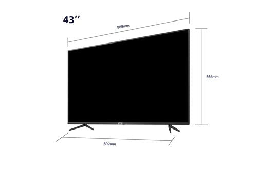 TCL 43 pouces 43P615 4K Ultra HD (Noir)