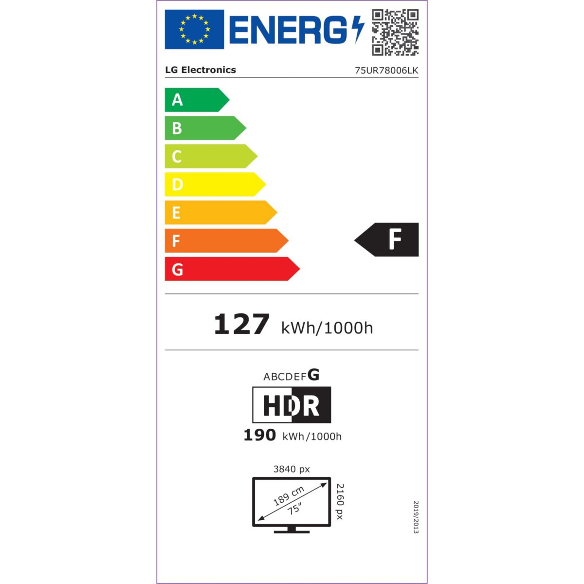 LG 75 pouces UHD 75UR78 AI ThinQ